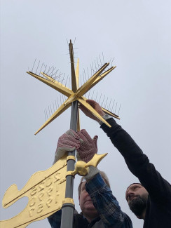 Montage der neuen Spitze